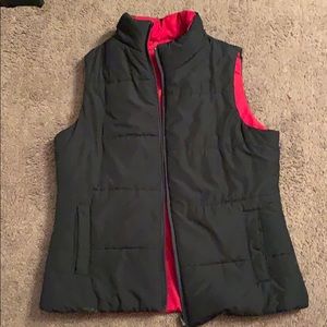 Black and red vest